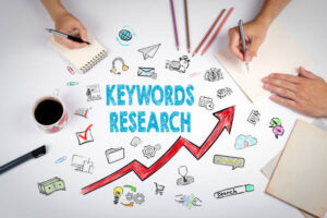 image describing keyword research as a factor for keyword optimization